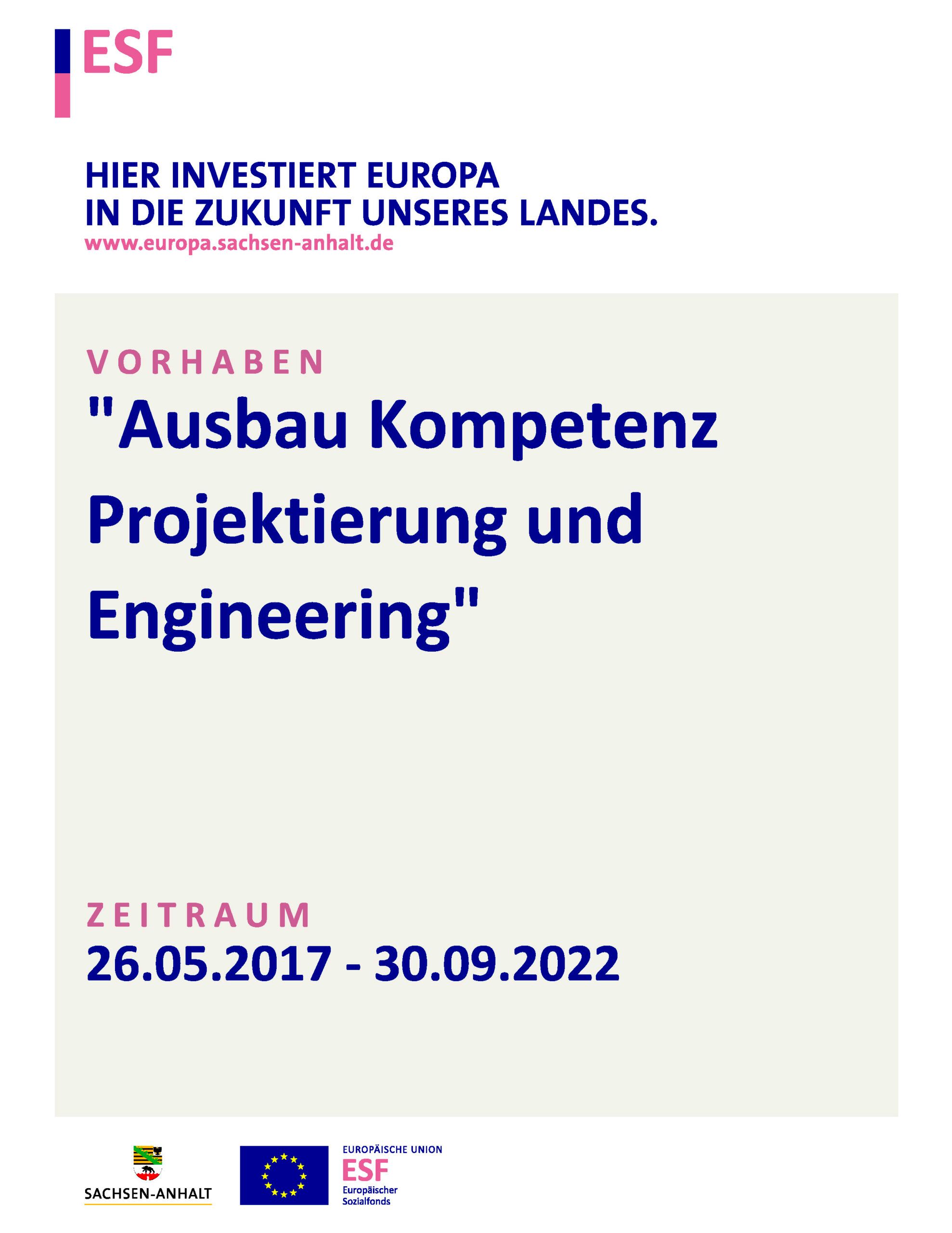 ESF Ausbau, Kompetenz Projektierung und Engineering